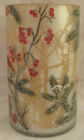 Yankee Candle Frosted Mirrored Large Jar Holder Cardinal Birds   Berries Snow