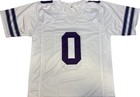 Kansas State Wildcats Linkon Cure Signed White Custom Jersey Beckett Certified