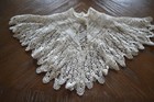 Antique 19c Lace Collar cape wrap Wedding Museum Worthy Handmade
