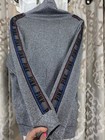 Victoria Secret Pink Bling Sequin Rainbow Tape Matching Hoodie Jogger Set Small