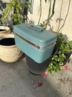 Samsonite Silhouette Vintage Train Case Blue With Mirror