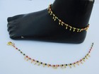 Indian Gold Plated Payal Foot Designer Chain Anklet Set Ethnic Fashion Jewelry