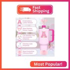 6pcs Pink Accessories For Stanley Cup  Decorations For 30 40 Oz Tumbler With Han