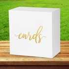 White Wooden Wedding Card Box Large Rustic Gift Slot Money Holder Reception
