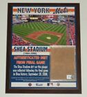 2008 New York Mets Shea Stadium 8 X 10 Game Used Dirt Plaque From Final Game 