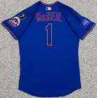 Mcneil Size 42  1 2025 New York Mets Game Used Jersey Issued Road Blue  7  Mlb