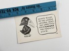 Rare  1940s Ku University Of Kansas Jayhawk Paperweight Postcard 