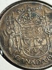 1940 Canada 50 Cents Half Dollar 0 8000 Silver Coin Canadian