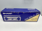 Vintage Sharp Qt77 Portable Stereo Radio Cassett Recorder Boombox Original Box