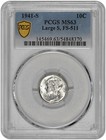 1941 S 10c Silver Mercury Dime Pcgs Ms 63 Large S  Fs - 511