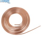 25 Ft  Of 1 4   3 16 Copper Coated Brake Line Tubing Kit 16   16 Fittings