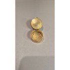 Vintage Italian Micro Mosaic Pill Box Gold Tone Floral Trinket Box Made In Italy