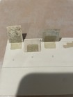Vintage Us Postage Stamps Used Hinged On Paper Lot Of 3