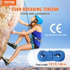 Vevor 10 2mm Dynamic Climbing Rope 40m 131ft  Outdoor Rock Climbing Rope Blue