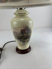 Thomas Kinkade Lamp  light Of Home  Ceramic Table Lamp 30    Tall Limited Edition