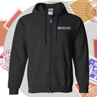 Full-zip Hooded Sweatshirt Embroidery Pocket Size Logo Postal Worker Post Office