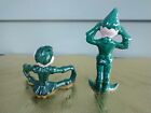 Amazing Superb Pair Of 1950 Green Gilner Pixies Elves Mint Condition