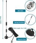 2 Police Scanner Antennas  20-1300mhz Bnc Male  Vhf Uhf Radio