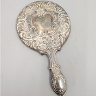 Vintage Mirror Brush Comb Vanity Set Silver Plated Art Nouveau Repousse