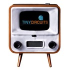 New Tinycircuits Tinytv 2 Retro Mini Tv 1 14    Screen - 1 12 Scale Remote - Brown