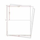 1000 Shipping Mailing Labels 8 5 x5 5  Half Sheet Self Adhesive Blank White Fast