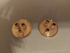 Vintage Dollhouse Miniature Brass 2 Trays And 6 Goblets 1 12 Scale