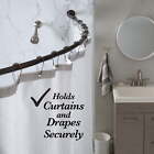 Bath Bliss 44 -72  Wall Mountable Curved Adjustable Shower Rod In Bronze 2 5 Lb