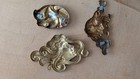 Art Deco Brass Stamped Findings Women s Faces  Bird Of Paradise Set Of 3 