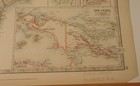 Antique Original Map New Zealand Johnston Atlas 1900 19  X 24 