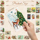 Vintage Animal Christmas Cards Set 80ct   Retro Holiday Postcards 4x6