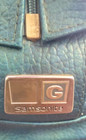 Vtg Samsonite Silhouette Turquoise Vinyl Carry On Travel Bag
