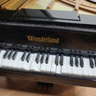 Vintage Wonderland Mini Black Baby Grand Playing Piano  tabletop Size 