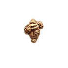Vtg Michelin Man Bibendum Lapel Pin Gold Tone Tire Mascot Running Small Badge