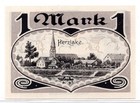 1921 Germany Herzlake Notgeld 1 Mark Note  3792 