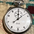 Vintage Gallet Decimal Stop Watch Jules Racine Swiss Made Working