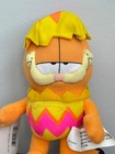 Nwt Garfield Easter Egg Plush Yellow   Pink Stuffed Animal Toy Cat Suction New