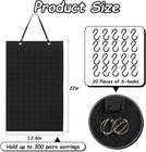 Large Hanging Earring Holder Organizer 20pcs Extra Hooks For Jewelry Display