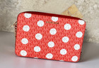 Michael Kors Jet Set Item East West Crossbody Bag Polka Dots Mk Red Clay