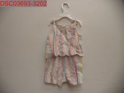 Little Me Baby Girls Rainbow Stripe Scalloped Embrodered Detail Romper  Size 18m