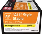 20 Box Case Grip-rite Galvanized Steel Gray A11 Style Tacker Staples 3 8 L In 