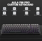 Aula F99 Pro Pc Computer Gaming Keyboard Mechanical Wireless Rgb Hot Swappable