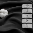 Short Black Out Curtains 36 Inch Length  Small Blackout Curtain Tier Thermal Ins