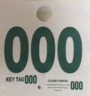 Service Dispatch Control Tags - White Service Numbers 000-999 - 1 000 Qty