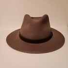 Classic 100  Wool Brown Fedora By Cotton on