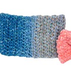 3 Handmade Knit Hairband Ear Warmers Peach Blue Purple Tones New Boho