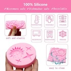 Sun Moon Face Silicone Mold Set 4pc Resin Polymer Clay Jewelry Making