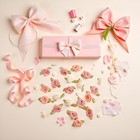 100 Pcs 15mm Multicoloured Mini Rose Flowers Satin Ribbon Bows Appliques Diy    