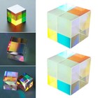 2pc Optical Glass X-cube Dichroic Cube Prism Rgb Combiner Splitter Crystal Gift