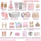 Baby Girl Shower Gift Basket 27 Piece Newborn Essentials Large Pink