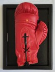 Muhammad Ali Hand Signed Red Everlast Boxing Glove With Coa